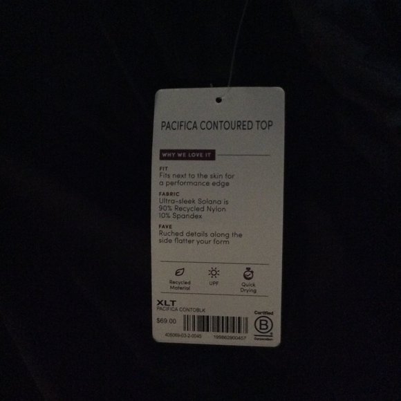 Athleta Black Contour Top XLT New!...C2/24 - Picture 7 of 11